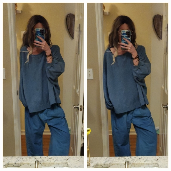 OOAK CUSTOM HAND DYED Free People Sweet Talk Chino Barrel Pants - Picture 2 of 4